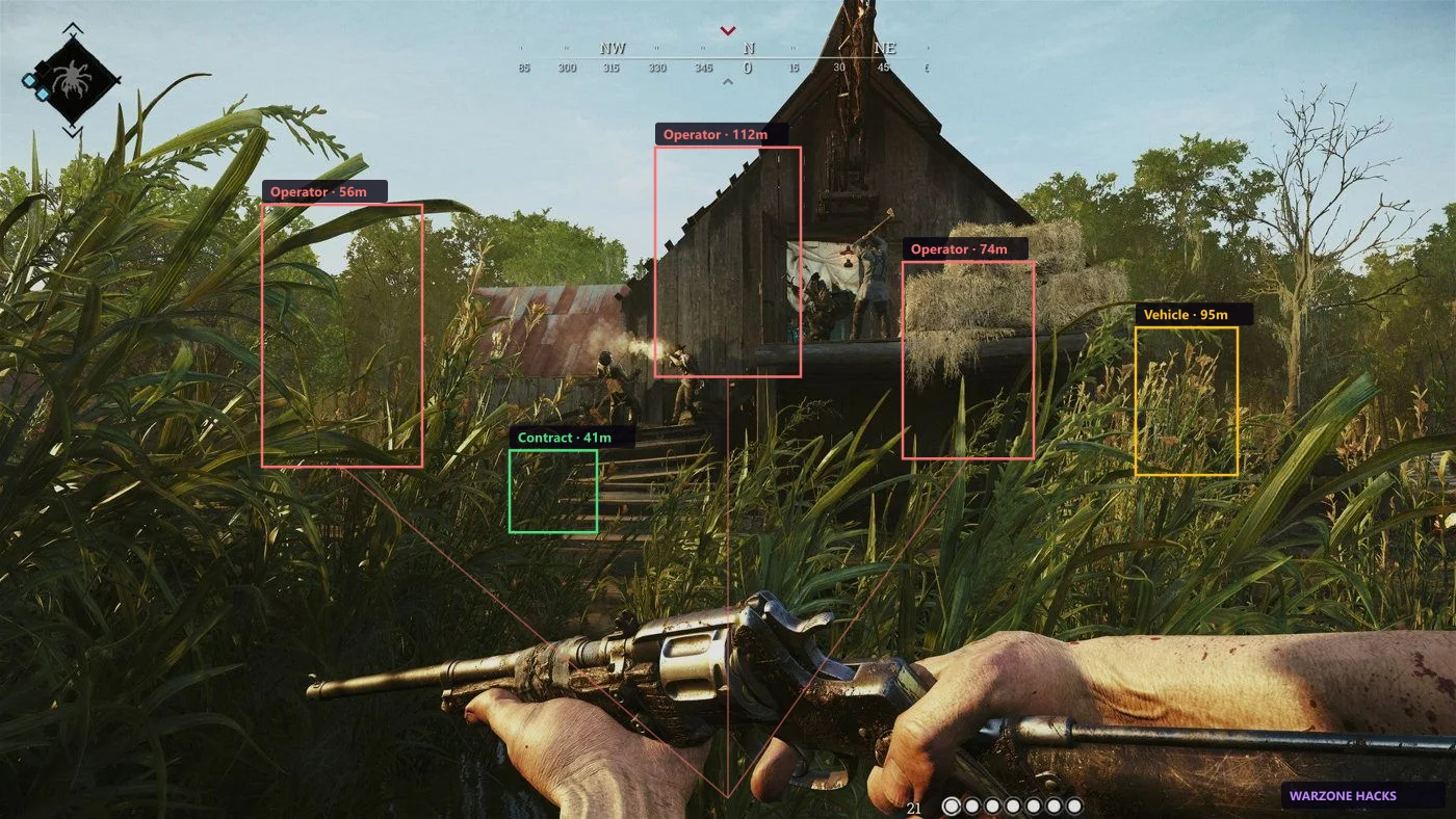 ESP hunter boxes in a Hunt: Showdown bounty